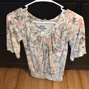 Women’s top with floral print